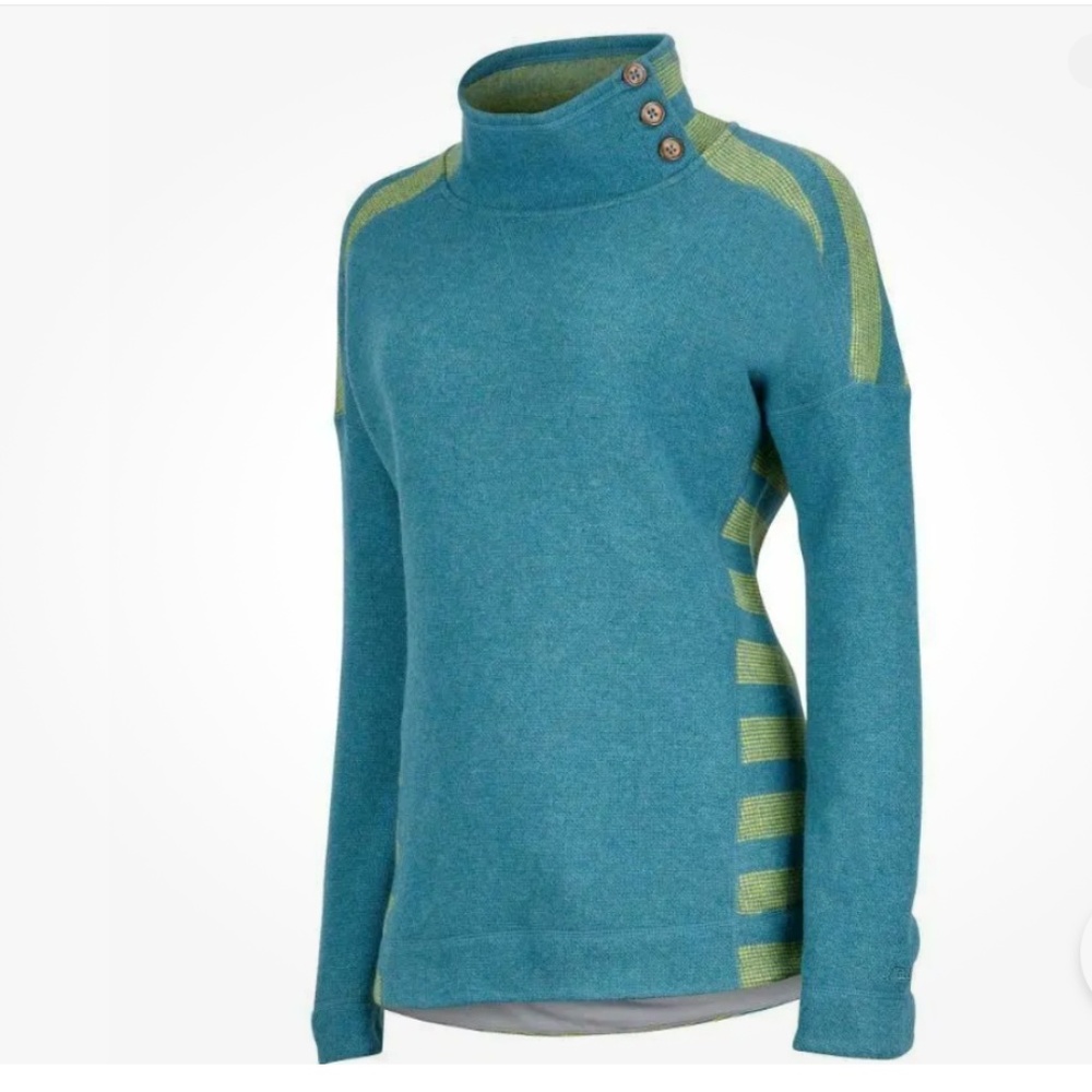 💥EUC💥 Marmot Sweater in "Moon River' color. Wool Blend/Fleece Lined -Sz Med✨✨✨